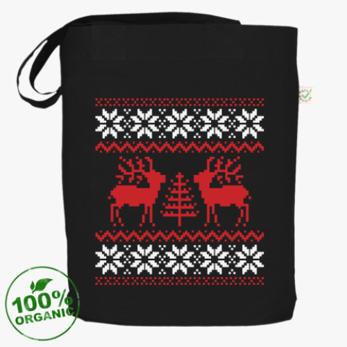 Сумка шоппер с принтом Олени