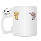 Кружка с футбольным мячиком