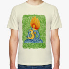 Классическая футболка Медитация на Ом