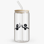 Банка с бамбуковой крышкой