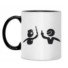 Кружка двухцветная