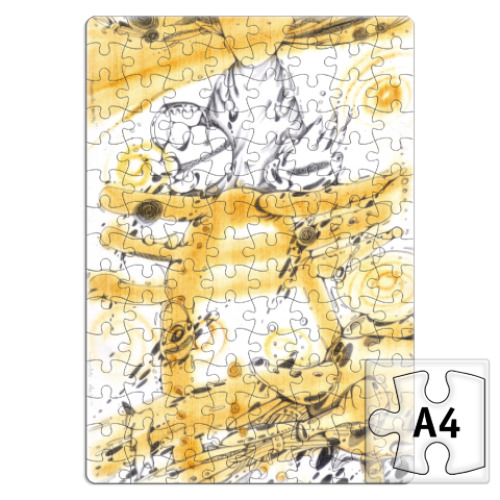 Пазл с принтом принцесса