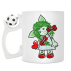 Кружка с футбольным мячиком