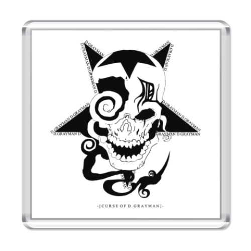 Магнит с принтом Curse