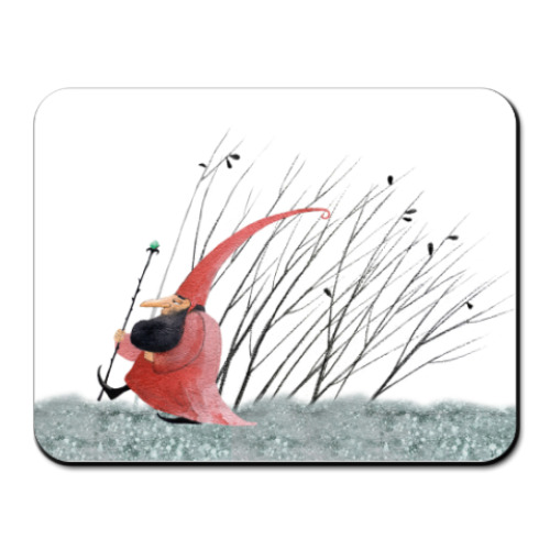 Коврик для мыши с принтом гном