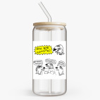 Банка с бамбуковой крышкой