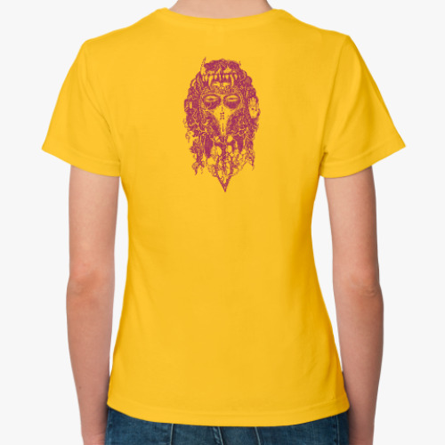 Женская футболка с принтом Mask of Totemia