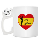 Кружка с футбольным мячиком