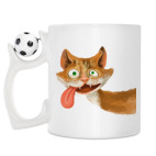 Кружка с футбольным мячиком