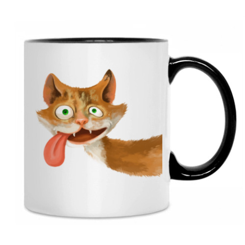 Кружка с принтом Кот