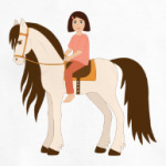 Девочка на лошади