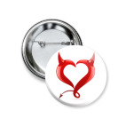 Значок 37 мм Сердечко