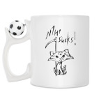 Кружка с футбольным мячиком