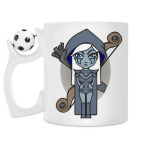 Кружка с футбольным мячиком