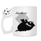 Кружка с футбольным мячиком