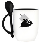 Кружка с ложкой