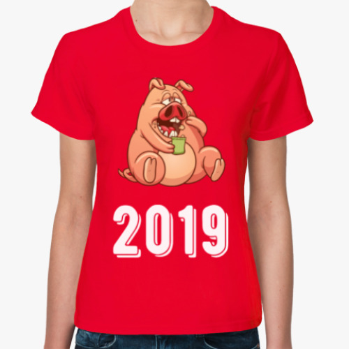 Женская футболка Fat Pig 2019