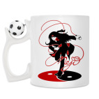 Кружка с футбольным мячиком