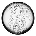 Ежик на луне и лошадка в туман