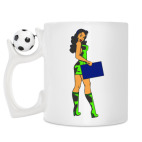 Кружка с футбольным мячиком