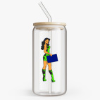 Банка с бамбуковой крышкой