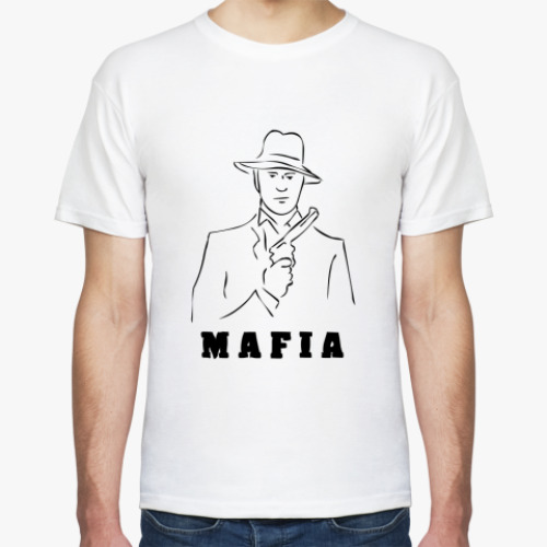 Футболка с принтом Мафия