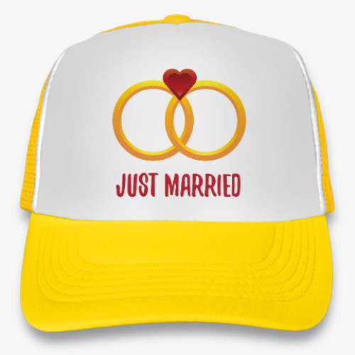 Кепка-тракер Just Married - Обручальные кольца