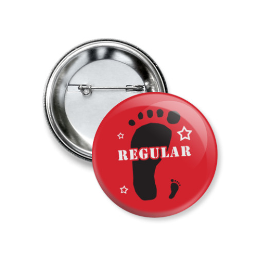 Значок 37мм с принтом Regular