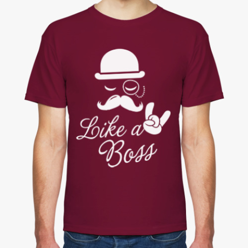 Футболка с принтом Like a boss