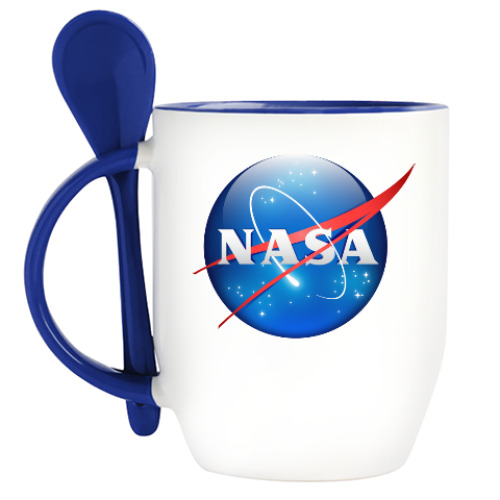 Кружка с ложкой NASA