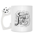 Кружка с футбольным мячиком