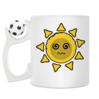 Кружка с футбольным мячиком