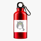 Металлическая бутылка 400 мл UV-DTF