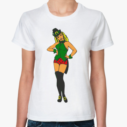 Классическая футболка с принтом Леприкон