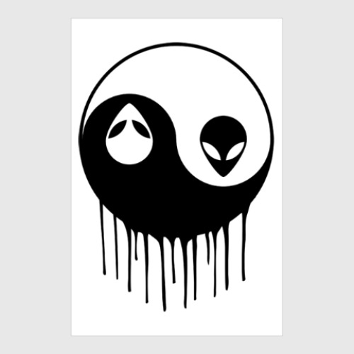 Постер Alien Yin Yang