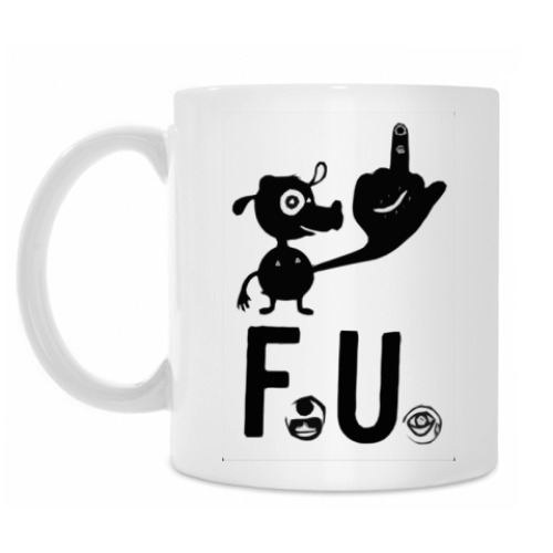 Кружка с принтом 'Без слов понятно'