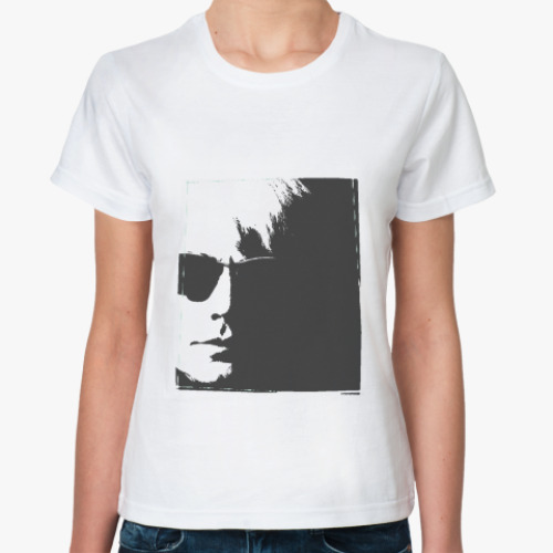 Классическая футболка с принтом  футболка