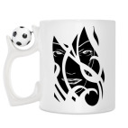 Кружка с футбольным мячиком