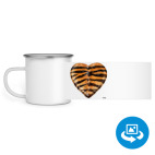 Кружка металлическая белая (круговая запечатка)