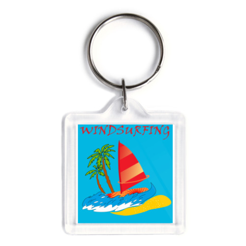 Брелок с принтом windsurf