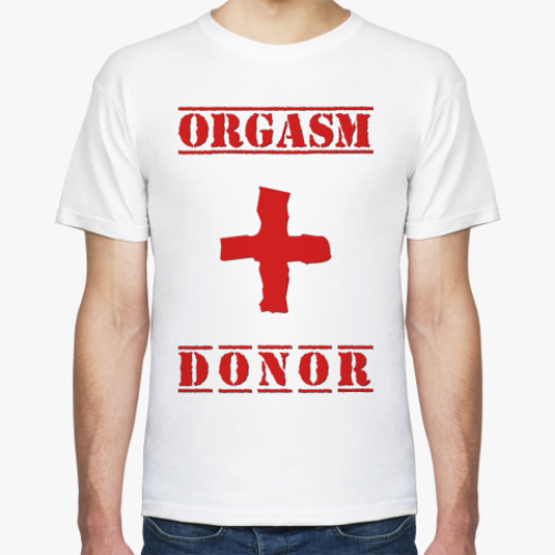 Футболка ORGASM DONOR