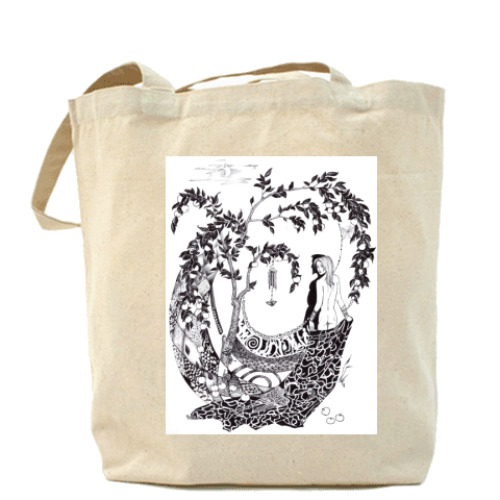 Сумка шоппер с принтом 'Кольца кнута'