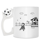 Кружка с футбольным мячиком