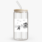 Банка с бамбуковой крышкой