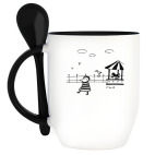 Кружка с ложкой