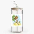 Банка с бамбуковой крышкой