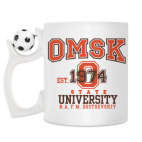 Кружка с футбольным мячиком