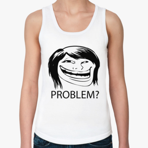 Женская майка Troll Girl Face