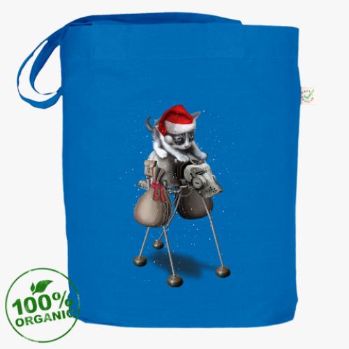 Сумка шоппер Happy New Year steampunk cat