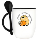 Кружка с ложкой